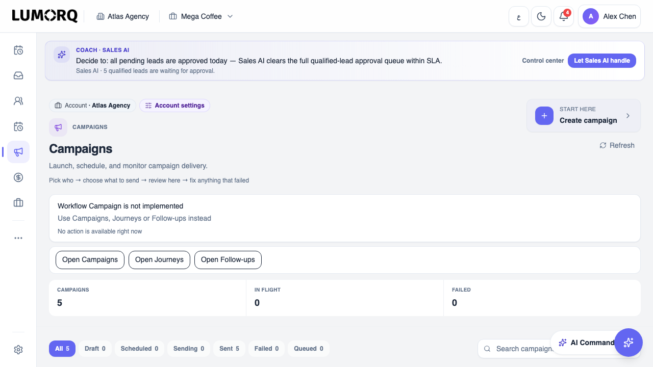 Campaign OS / Marketing Journey launches