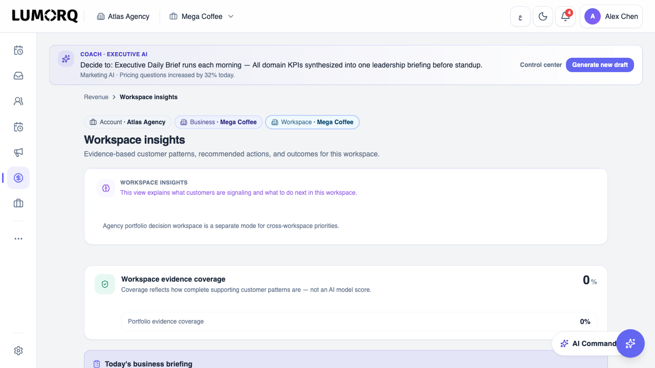 Revenue Brain workspace